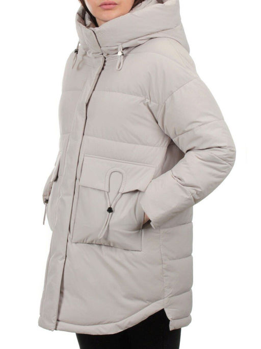 3335 LT. BEIGE Куртка зимняя облегченная женская (150 гр. холлофайбер)