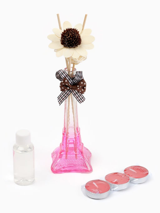 Набор подарочный «Париж» (диффузор и свечи) клубника, «Богатство Аромата»