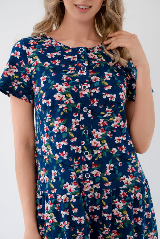 Платье женское из кулирки Кармелита сакура - Амадэль фото 8