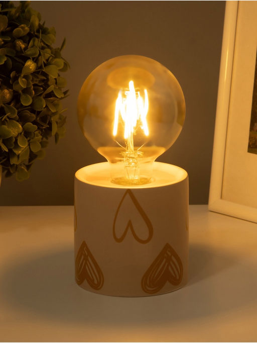 Светильник Цилиндр большие сердца LED 2хАА 8.5?8.5?17 см