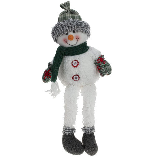 Игрушка набивная "Снеговик", L13 W7 H45/18 см, 2в.