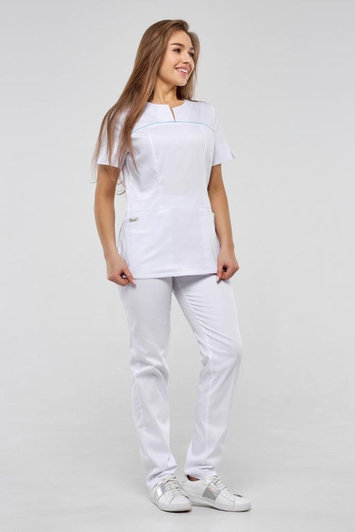 Костюм хирургический 185 CVC. Цвет: белый - Стильб фото 4