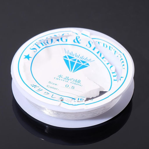 Нить силиконовая (резинка) d=0.5мм, L=10м, прозрачная - Queen fair фото 3