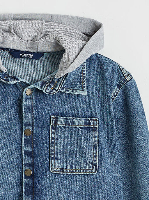 Kap??onlu Erkek ?ocuk Jean G?mlek