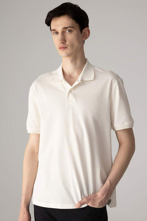 New Regular Fit K?sa Kollu Basic Duz Polo Tisort - Defacto фото 2