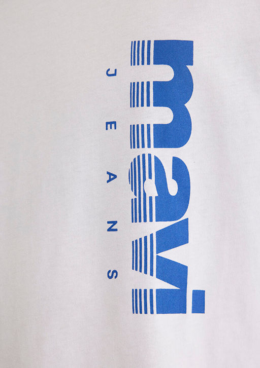 Mavi Jeans Bask?l? Beyaz Tisort  фото 6