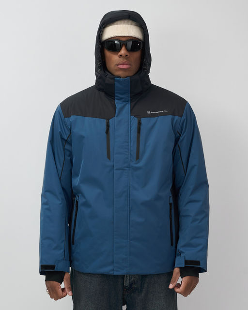 Горнолыжная куртка мужская зимняя синего цвета 7611S - Mtforce фото 15