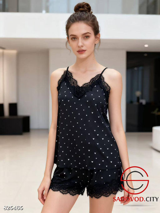 Пижама с шортами домашняя