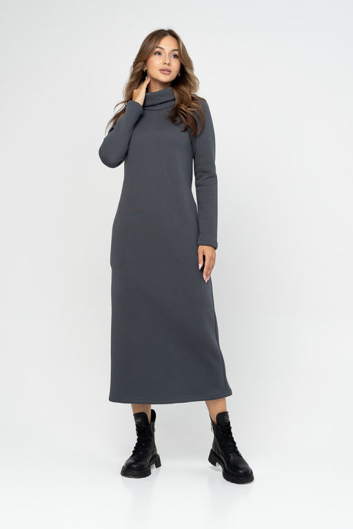 Платье женское 476L17 т.графит - Solo mio фото 5