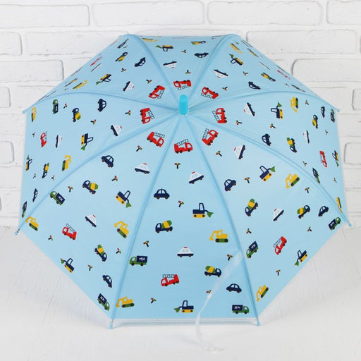Зонт детский Траспорт 80*80*65 см МИКС, d: 80 см, трость:65 см - Simaland фото 5