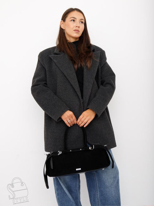 Сумка женская кожаная 98420MSS black Velina Fabbiano-Safenta