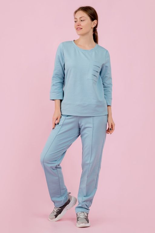 Брюки трикотажные голубые - Odis фото 2