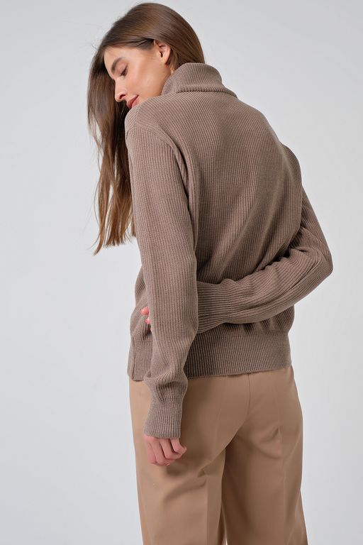 Джемпер вязаный свободный из хлопка - Fly фото 16