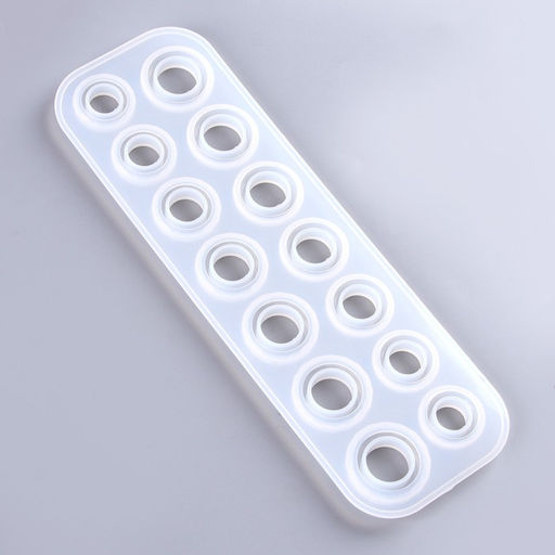 Молд силиконовый  «Кольца», 14 форм колец