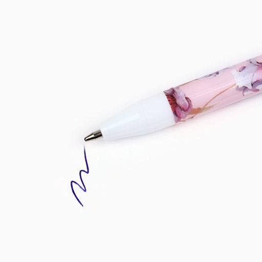 Цена за 10 шт. Ручка шариковая, синяя паста, 0.5 мм, пластик «Вдохновляй»