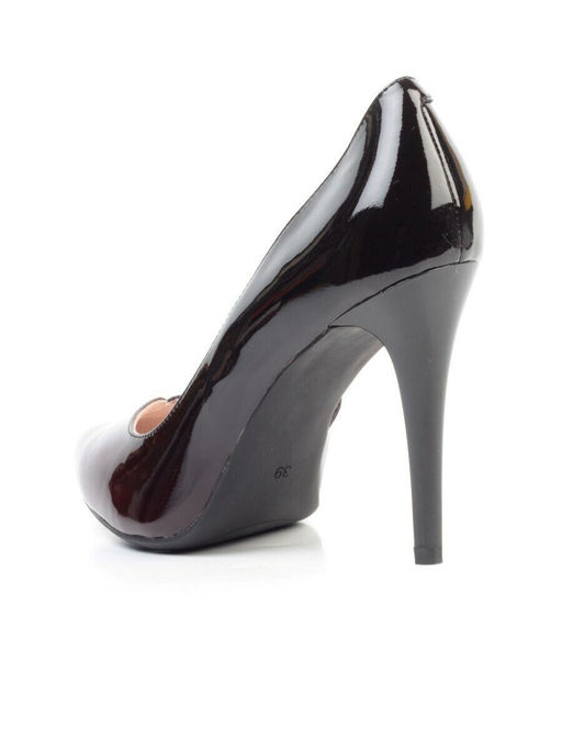 DBH06-5 RED/BLACK Туфли женские (натуральная кожа)