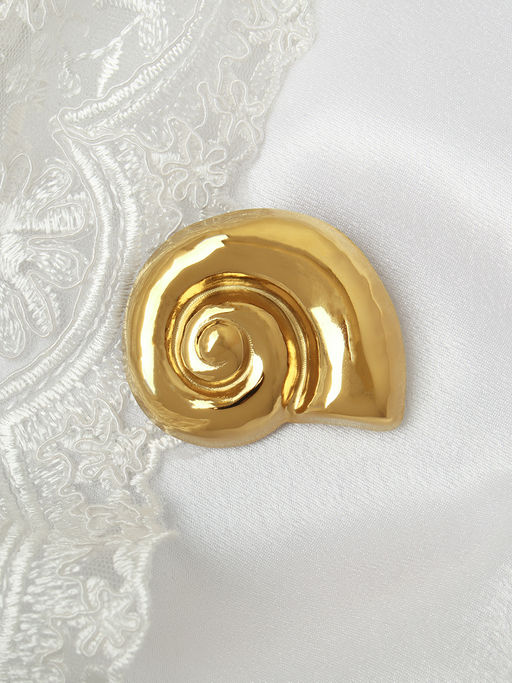 Брошь Ракушка / 5195G /уп 12/