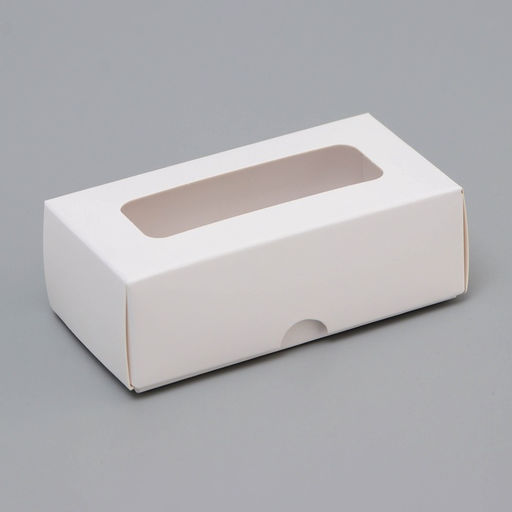 Цена за 3 шт. Коробка для 2 конфеты, белая, 10.5×5.5×3.5 см