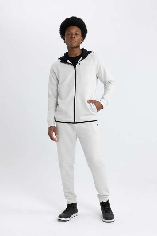 DeFactoFit Облегающие спортивные штаны для бега из ткани со стандартными штанинами и двойными карманами для дайвинга и скубы  фото 3