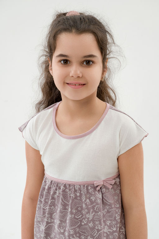 Ночная сорочка детская из кулирки Ярославна бабочка - Амадэль фото 10