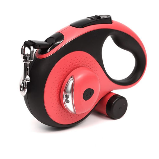 Рулетка Пижон Premium со светодиодным фонариком, контейнером под пакеты, лента 5 м, до 30 кг 94414  фото 8