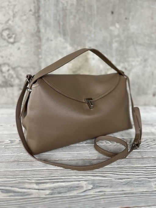 Женская кожаная сумка 8923 Хаки - Sergio valentini фото 2