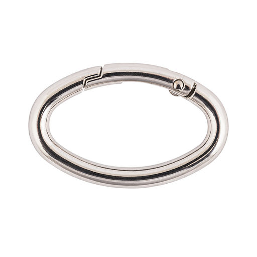 Фурнитура сумочная металл Gamma GH-339 Карабин овал 39х47 мм 10 шт. №04 под никель