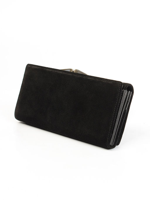 LACCOMA кошелек LA-1075-Z-черный натуральная замша