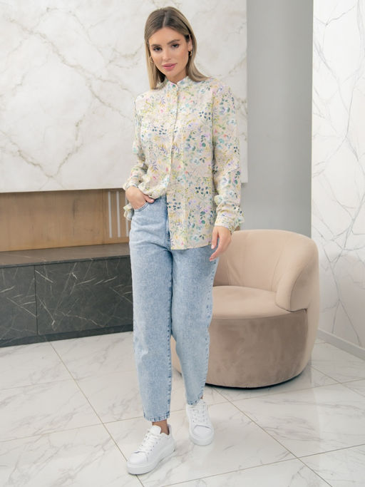 02-1295 Блуза - Вишня фото 4