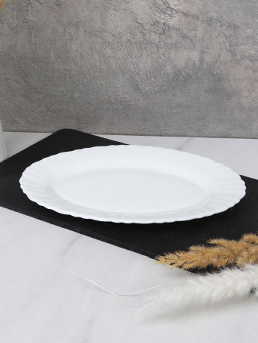 Блюдо овальное 205 мм Классика WQH80 (white) (уп 72) - Галеонтрейд фото 2