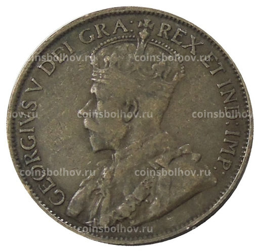 Монета 1 цент 1913 года Канада