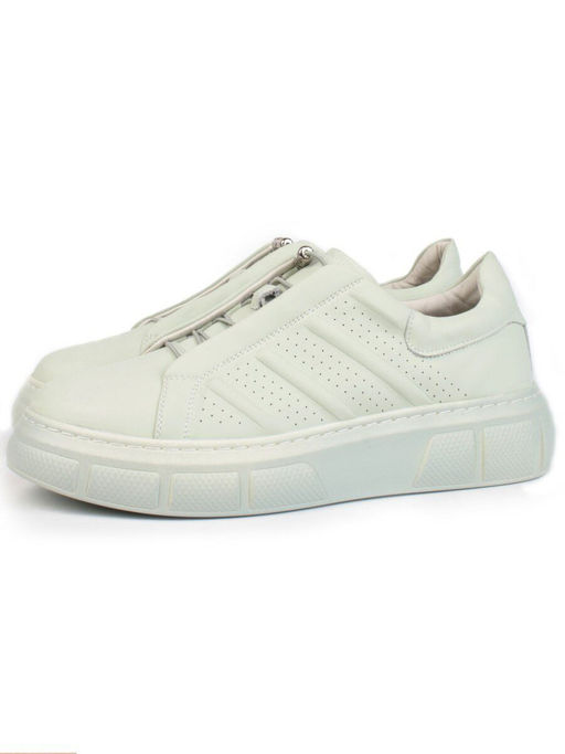 05-PDL256-3 LT. GREEN Кроссовки женские (натуральная кожа)