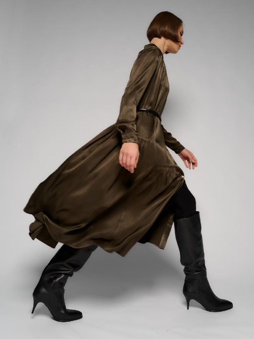 Платье женское 12411-35141 dark khaki - Eleganzza фото 3