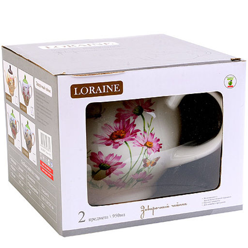 26241 Завар/чайник 950мл с/кр Цветы LR (х16) - Mayer&boch фото 3