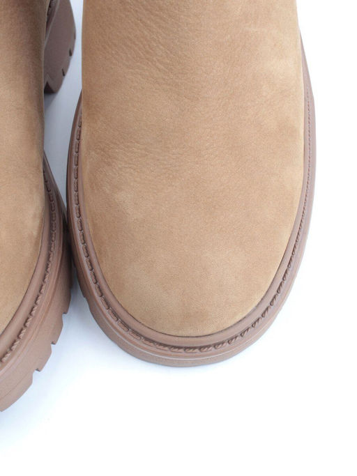 01-80158-G75-4 LT. BROWN Ботинки демисезонные женские (натуральная замша, байка) - Фабричный китай фото 10