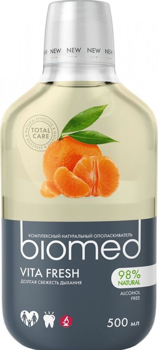 АКЦИЯ! BIOMED VITAFRESH / ВИТАФРЕШ ополаскиватель, 500 мл - Biomio фото 2