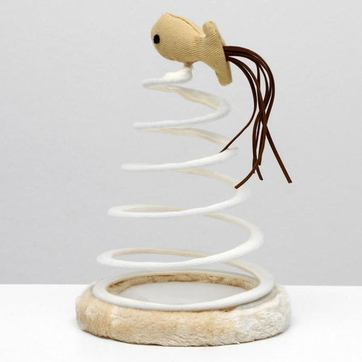 Игрушка-дразнилка для кошек Игрушка на спирали - Пижон фото 2