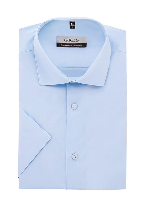 Сорочка мужская короткий рукав GREG 210/107/Z STRETCH  фото 2