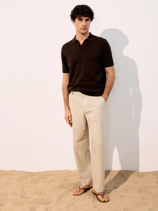 Джемпер поло из смесового хлопка / Zarina  фото 2