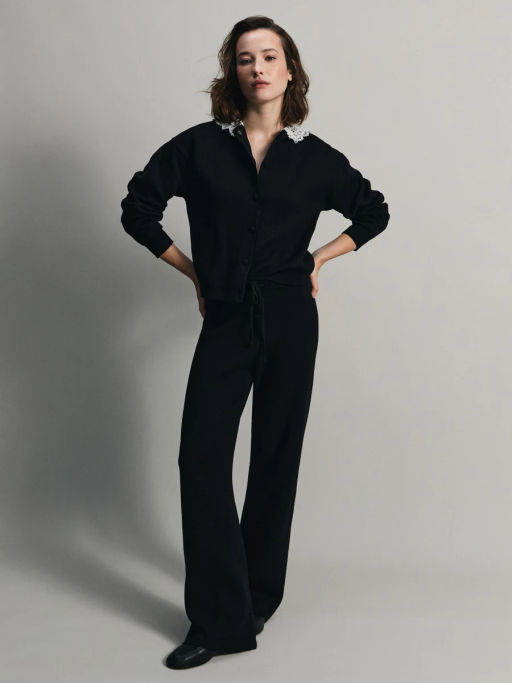 Вязаные брюки на кулиске / Zarina  фото 3