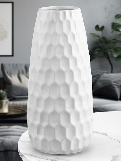 Ваза 28 см 2,5 л Соты пломбир - Elan gallery фото 4