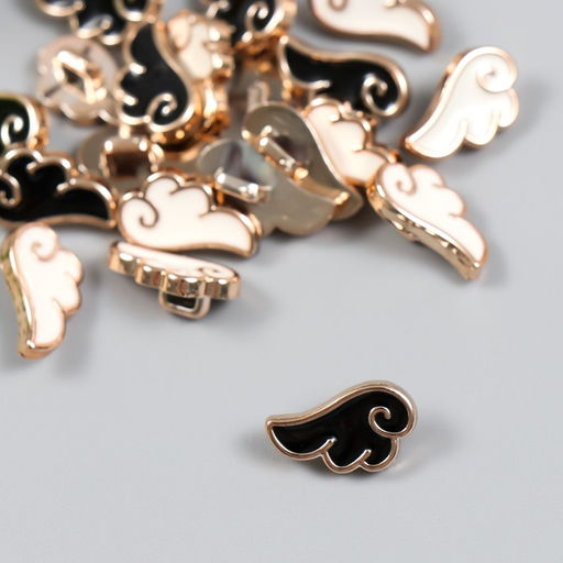 Пуговицы пластик для творчества на ножке Облака набор 20 шт МИКС 1,5х0,9 см - Арт узор фото 2