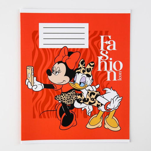 Цена за 20 шт. Тетрадь в клетку 12 листов, 5 видов МИКС, обложка мелованный картон, «Минни Маус»