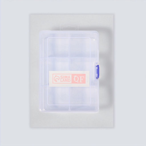 Органайзер для хранения мелочей, 6 ячеек, 16.5×12×5.8 см, прозрачный