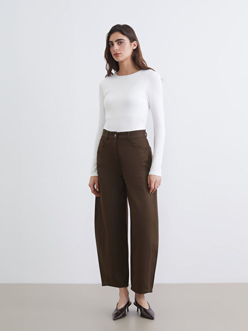 Bisiklet Yaka Kad?n Triko Badi