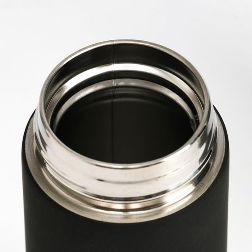 Термос Мастер К Basic, 500 мл, с ситечком, с датчиком температуры, сохраняет тепло 10 ч, нержавеющая сталь, чёрный