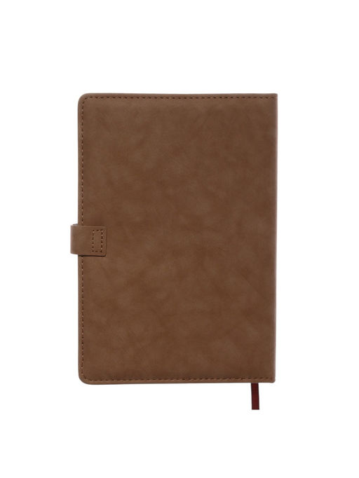 Ежедневник недатированный формат А5, с хлястиком, 112 листов, линия, пвх, коричневый - Simaland фото 13