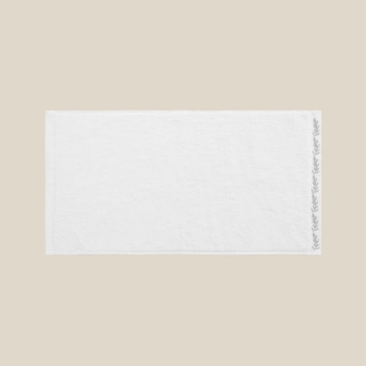 Полотенце махровое SL HOME: Floral «Блан де Блан» 30×60 см, хлопок 100%, белое