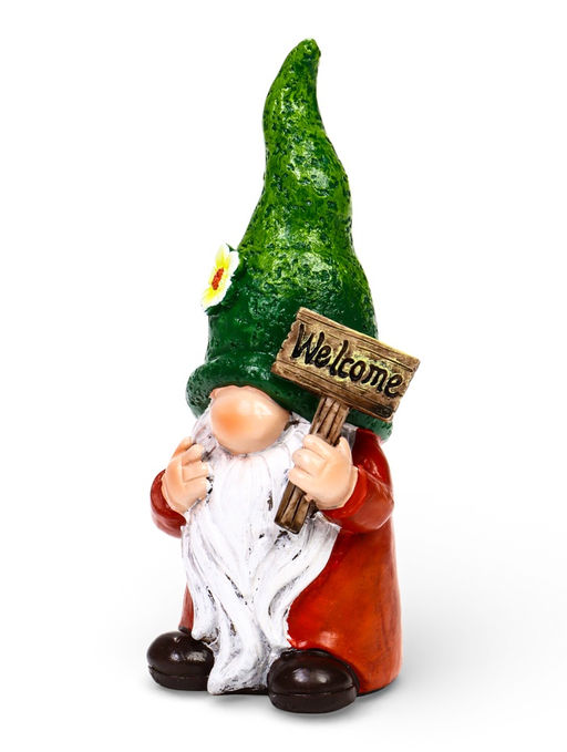 Садовая фигура 10 х 10 х 27 см "Гном Welcome"
