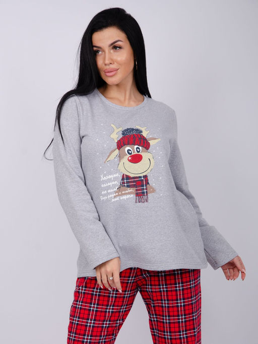 Пижама "Сноу 3", футер с начёсом